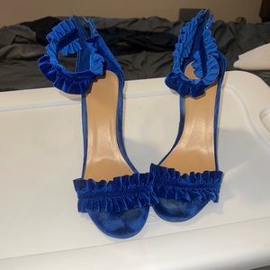 Bamboo Heeled Sandals Royal Blue sz.8.5